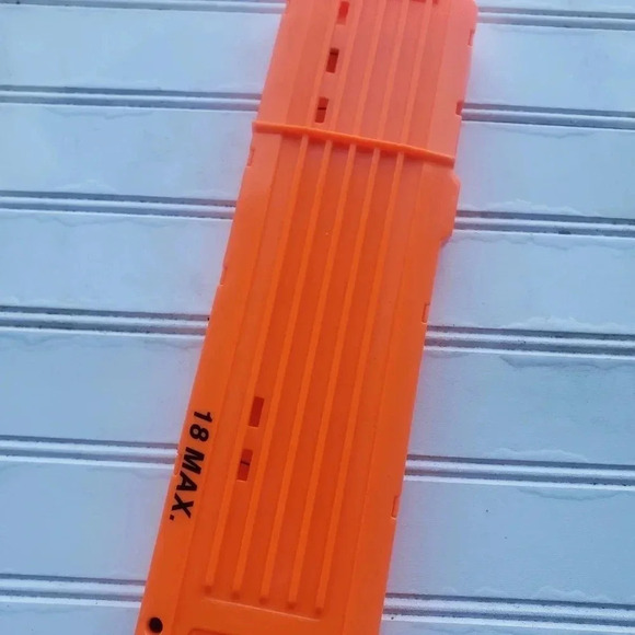 Nerf N-Strike Elite 18 Dart Round Clip Mag Magazine  Solid Orange - Picture 8 of 9